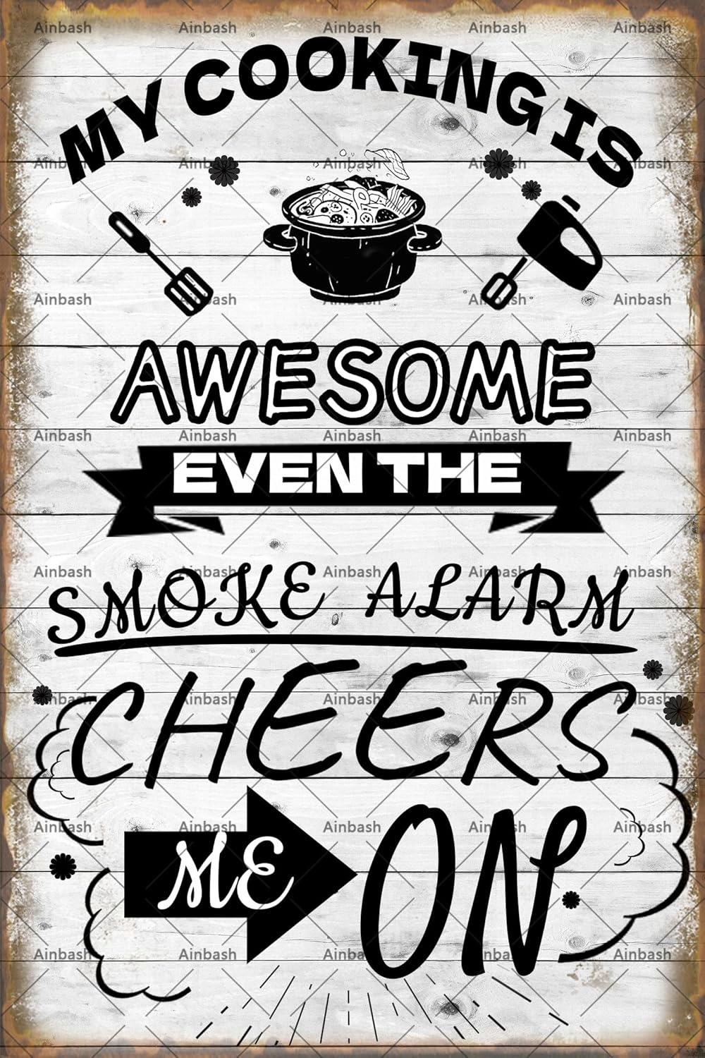 Divertente Targa in Metallo co - Home Cooking Quotes Sayings recensione e prezzo